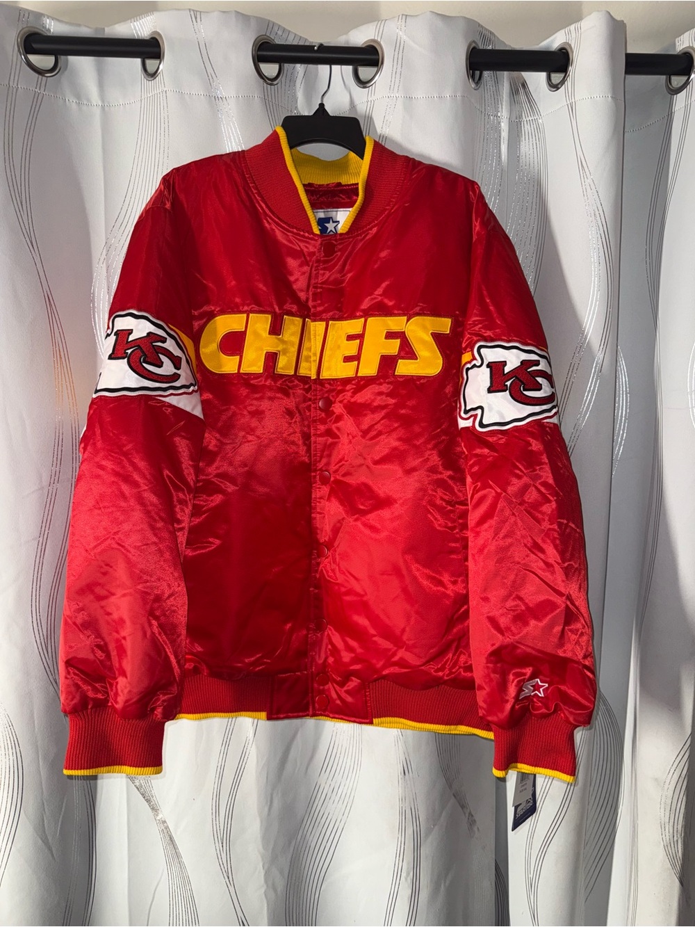 STARTER Red & Yellow Chiefs Bomber Jacket